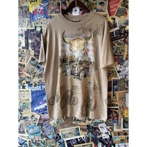 Vintage‎ Single  Stitch  Harley Davidson AOP Size XL